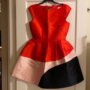 Kate Spade Cocktail Colorblock Dress